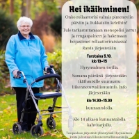 Rollaattoriratsia ja liikenneturvallisuusinfo 5.10.2023