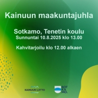 Kainuun maakuntajuhla Sotkamossa su 10.8. klo 13