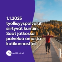 Työllisyyspalvelut siirtyvät kuntiin 1.1.2025.