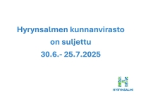 Kunnanvirasto sulkee ovensa 30.6.-25.7. Mukavaa kesää!